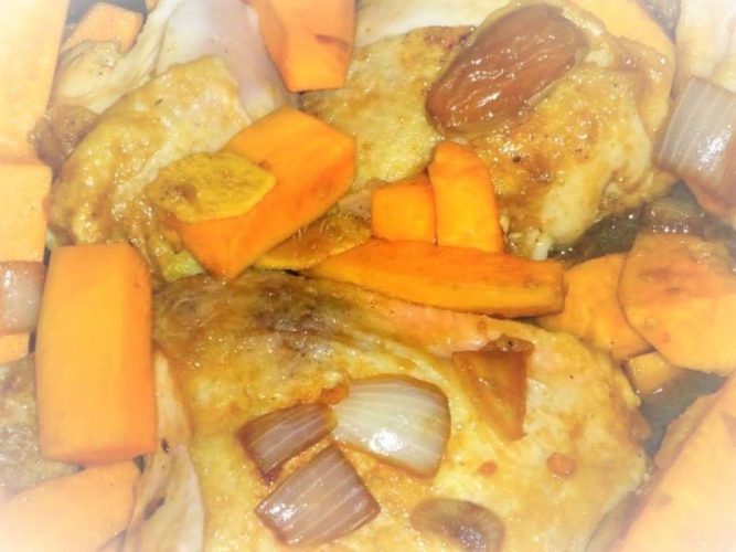Chicken tagine in slow cooker