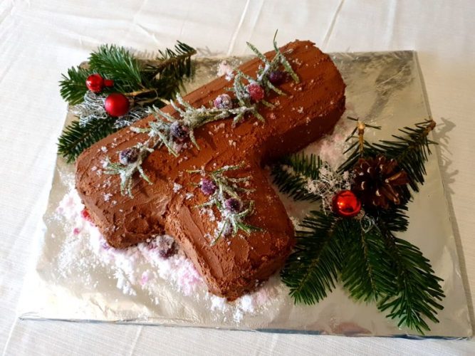 yule log cake