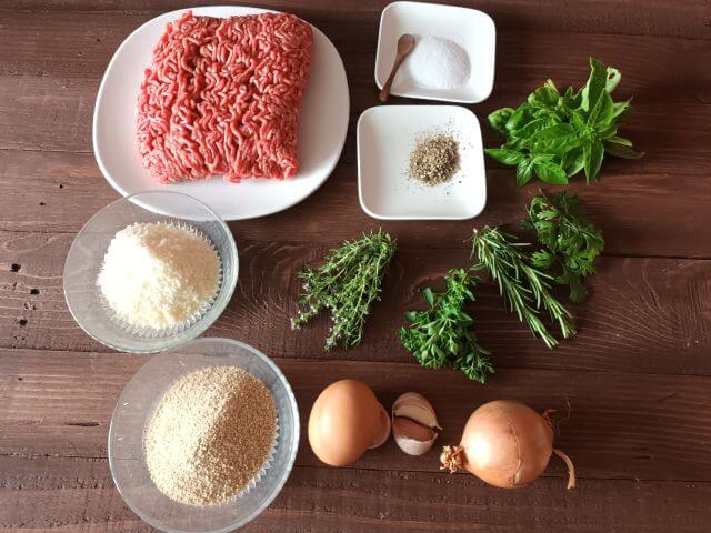 Ingredients Italian Meatballs