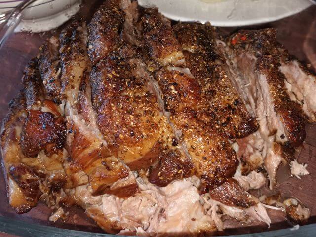 soft tender and juicy pork shoulder from the slow cooker